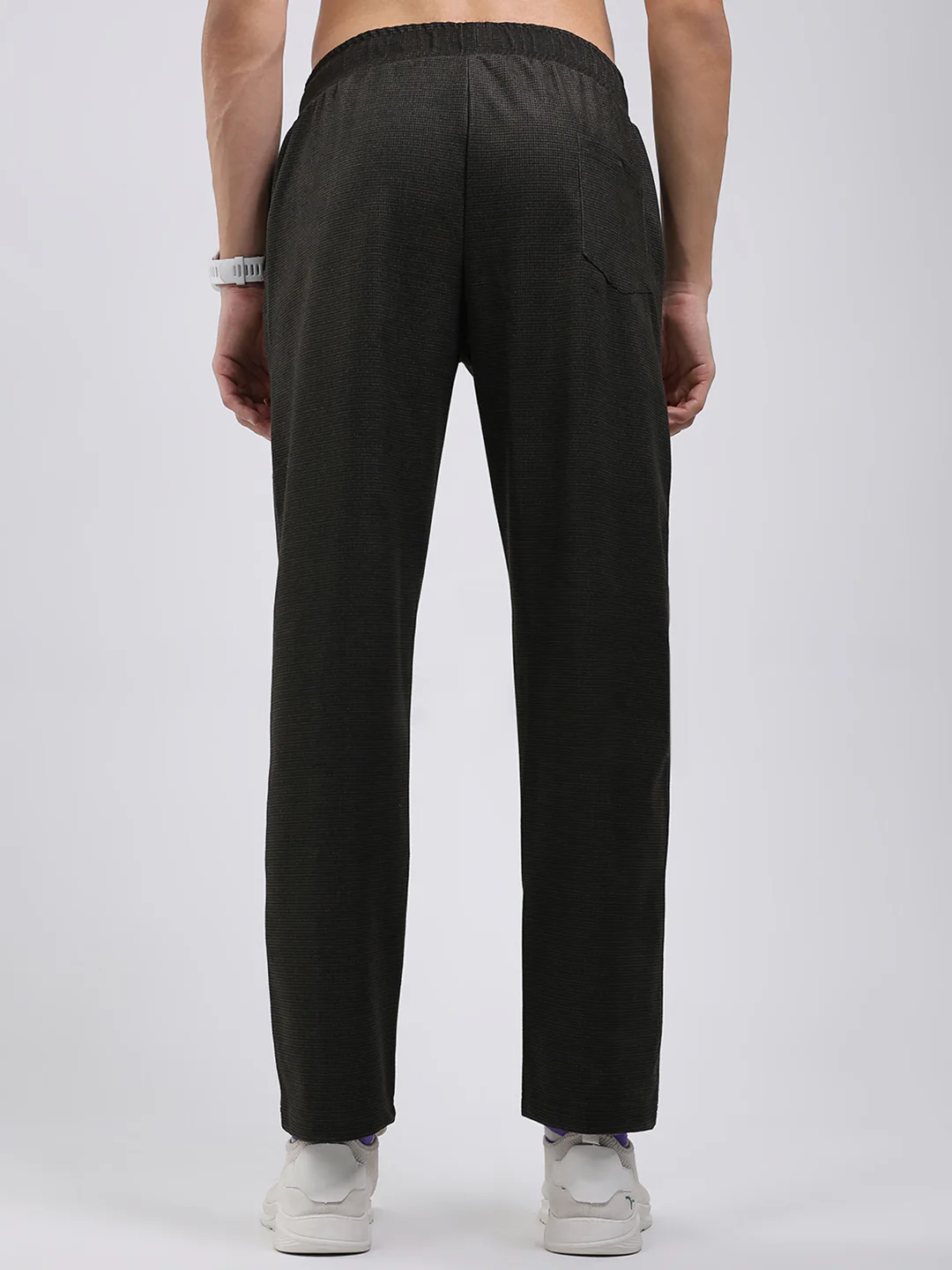 Men Brown Solid Regular Fit Winter Lower - Image 5