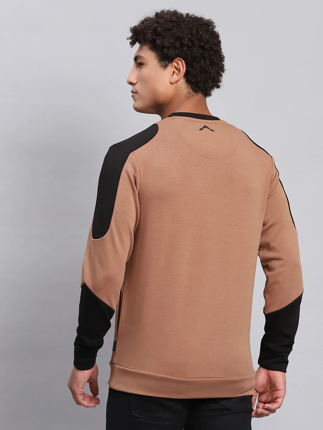 Rock.it Men Brown Solid Round Neck Full Sleeve Sweatshirt - Image 5