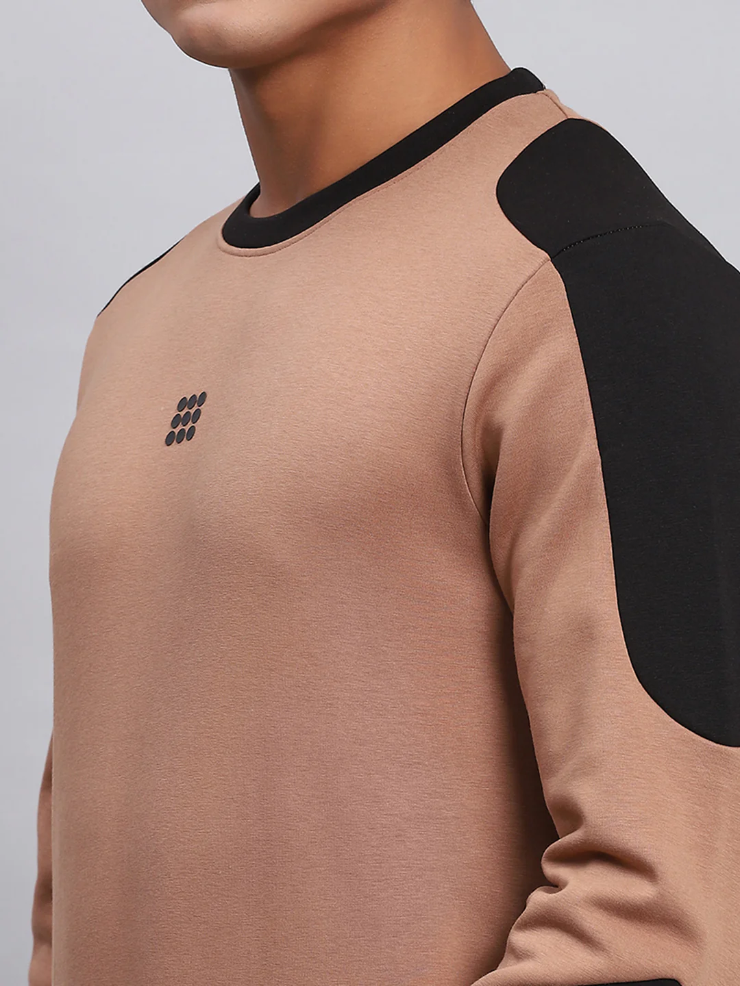 Rock.it Men Brown Solid Round Neck Full Sleeve Sweatshirt - Image 6