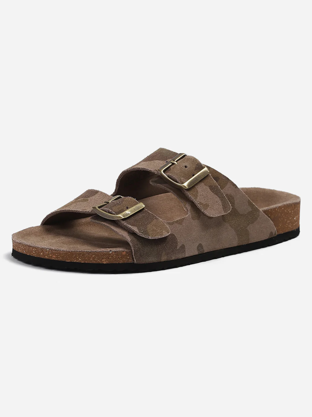 Men Camouflage Leather Comfort Casual Slippers - Image 3