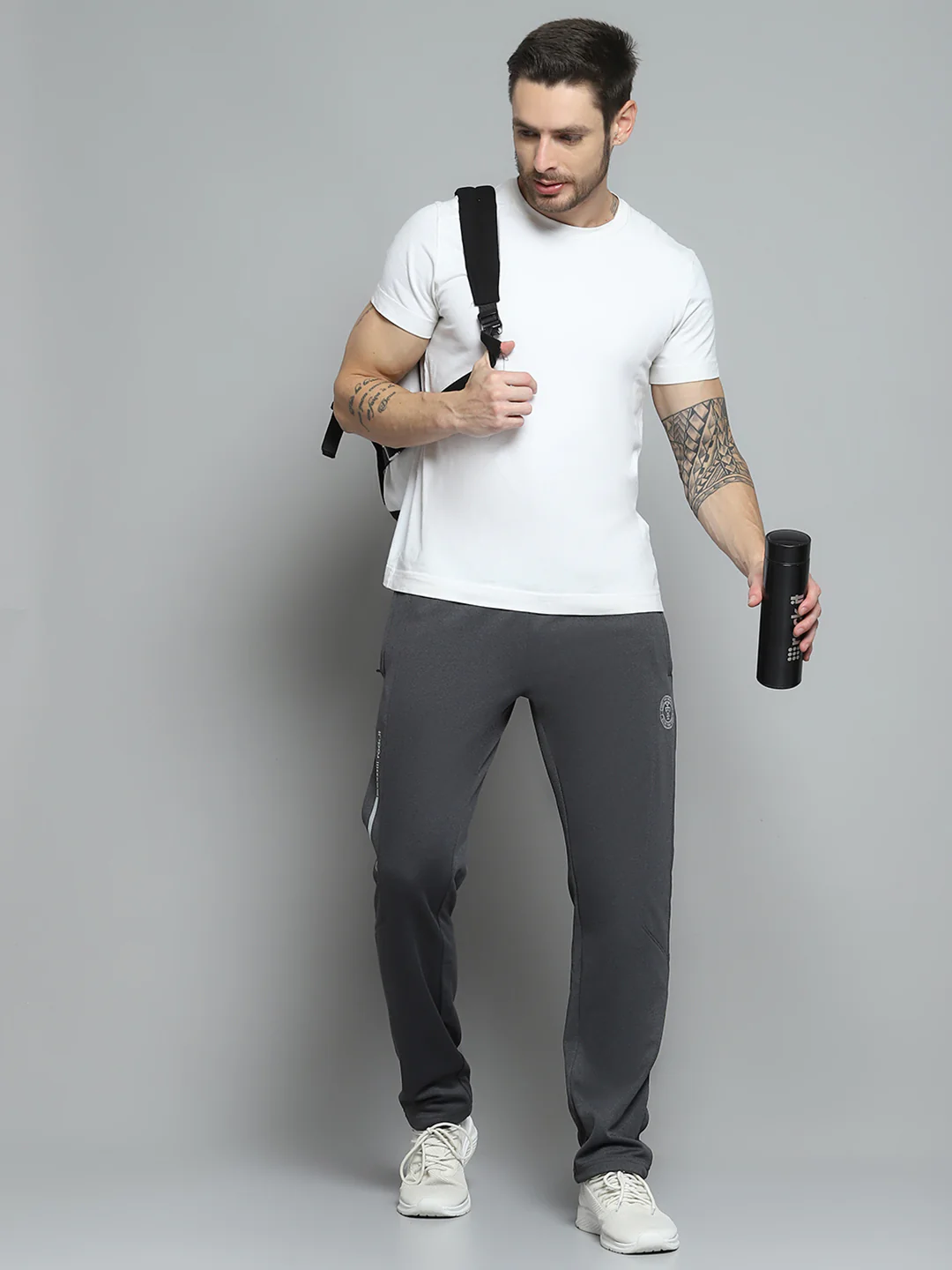 Rock.it Men Charcoal Printed   Lower - Image 2