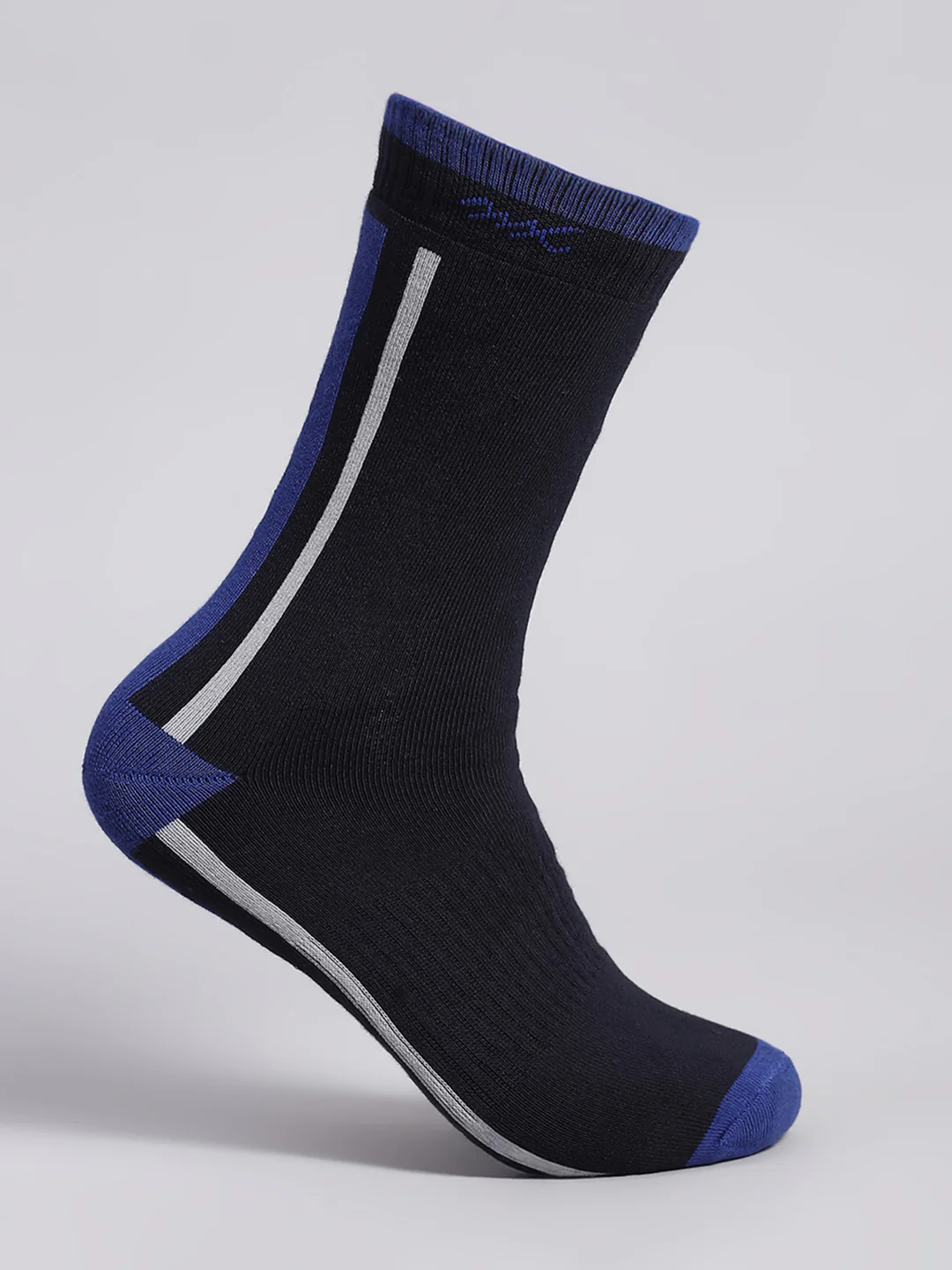 Men Cotton Blend Self Design Calf Length Socks (Pack of 3) - Image 12