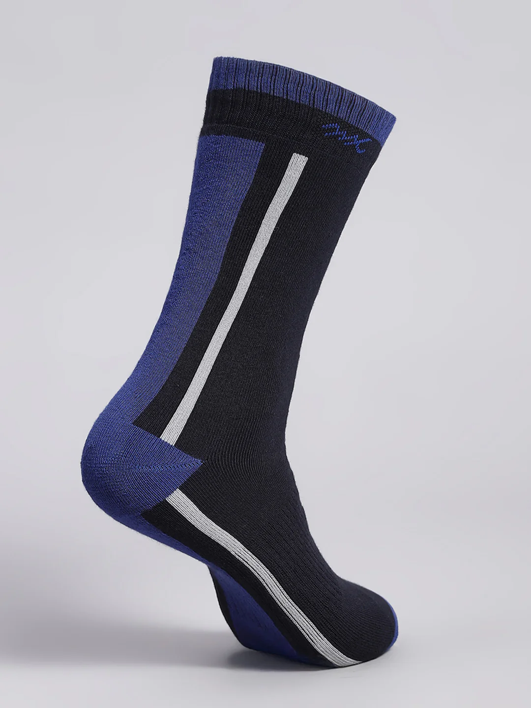 Men Cotton Blend Self Design Calf Length Socks (Pack of 3) - Image 13