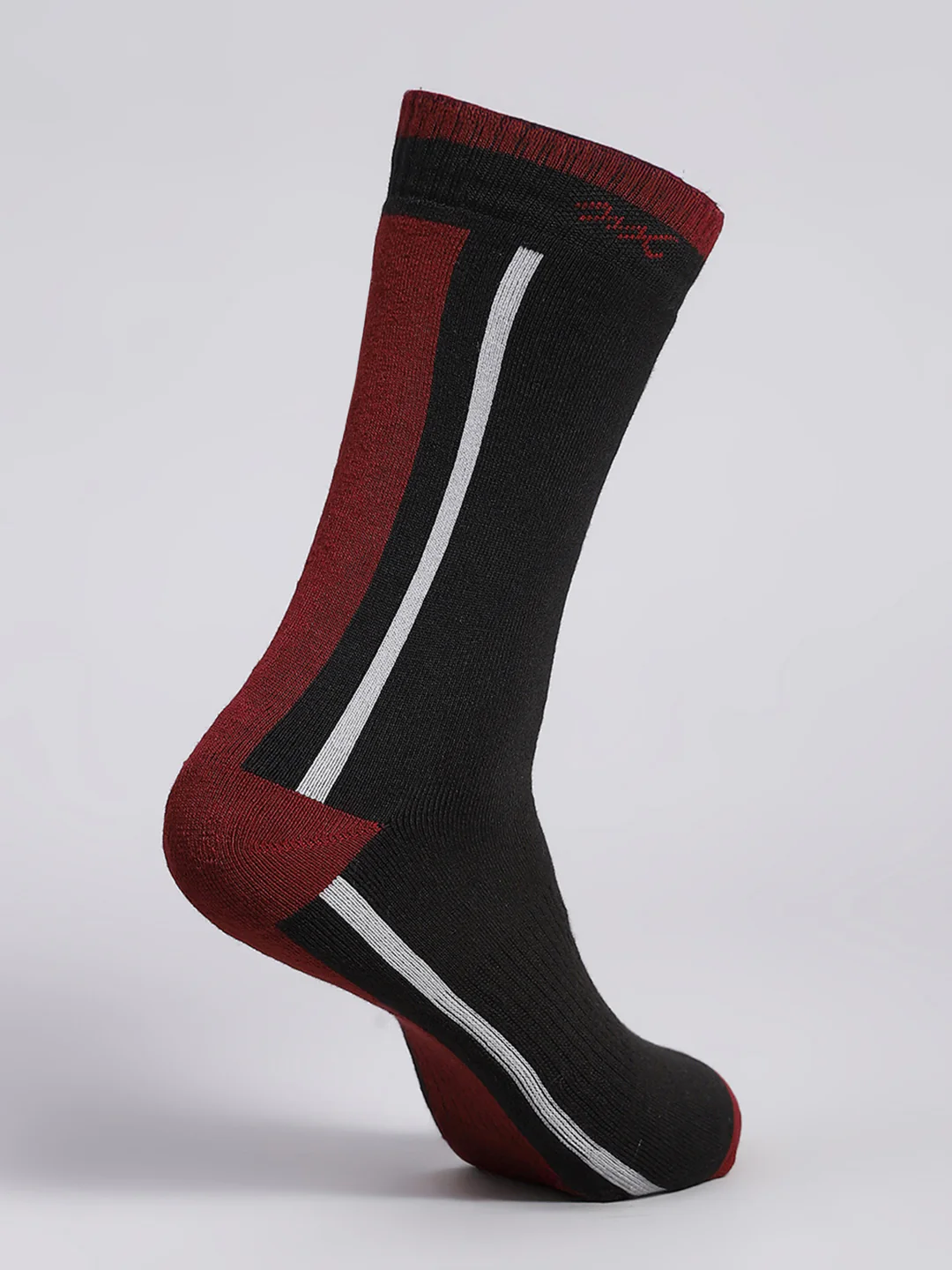 Men Cotton Blend Self Design Calf Length Socks (Pack of 3) - Image 5