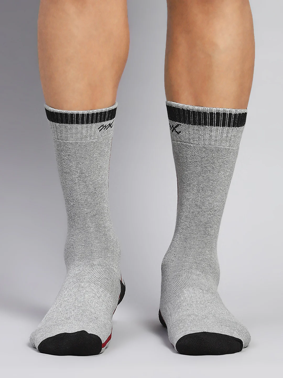 Men Cotton Blend Self Design Calf Length Socks (Pack of 3) - Image 6