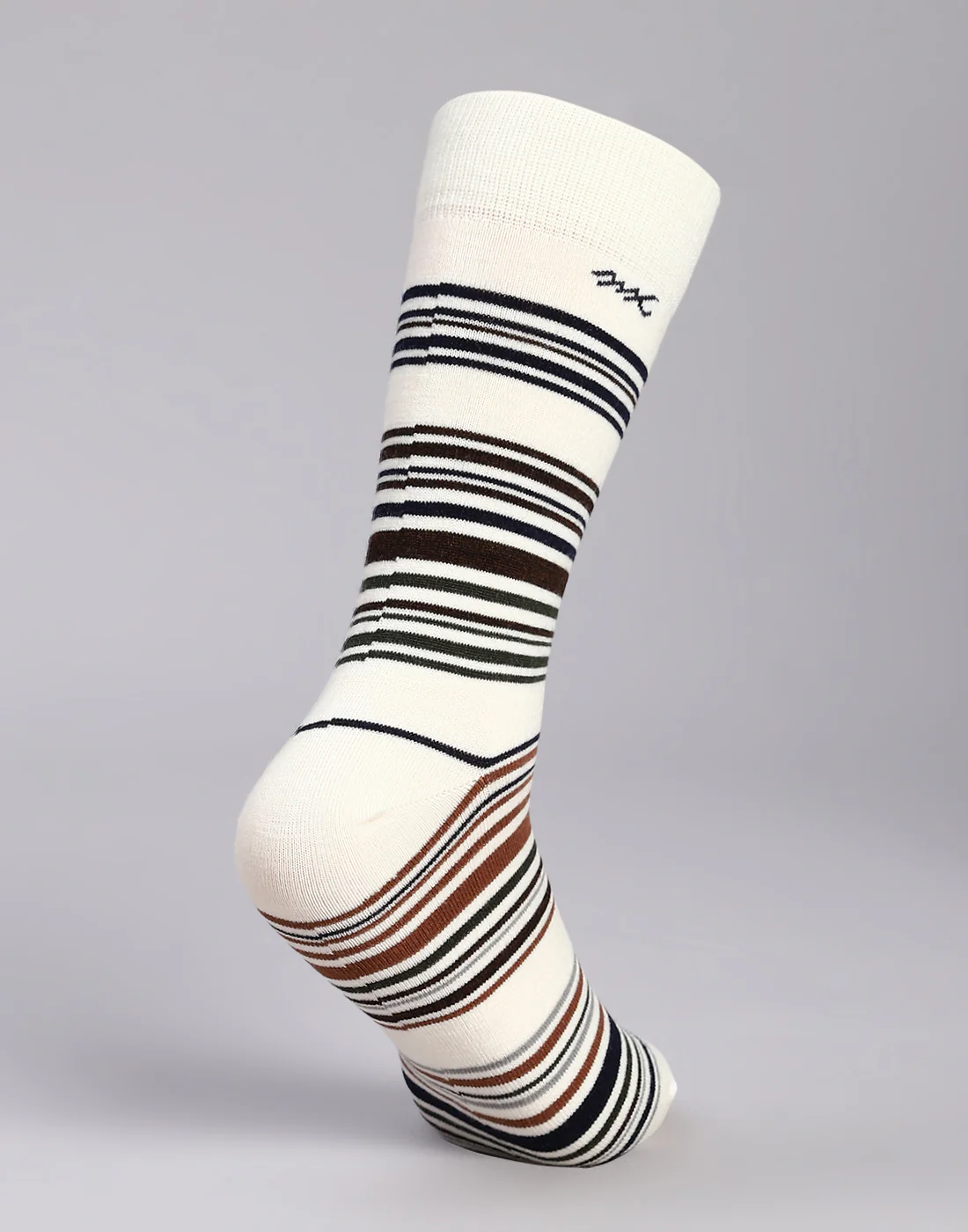 Men Cotton Blend Solid Calf Length Socks (1 Pair) - Image 4