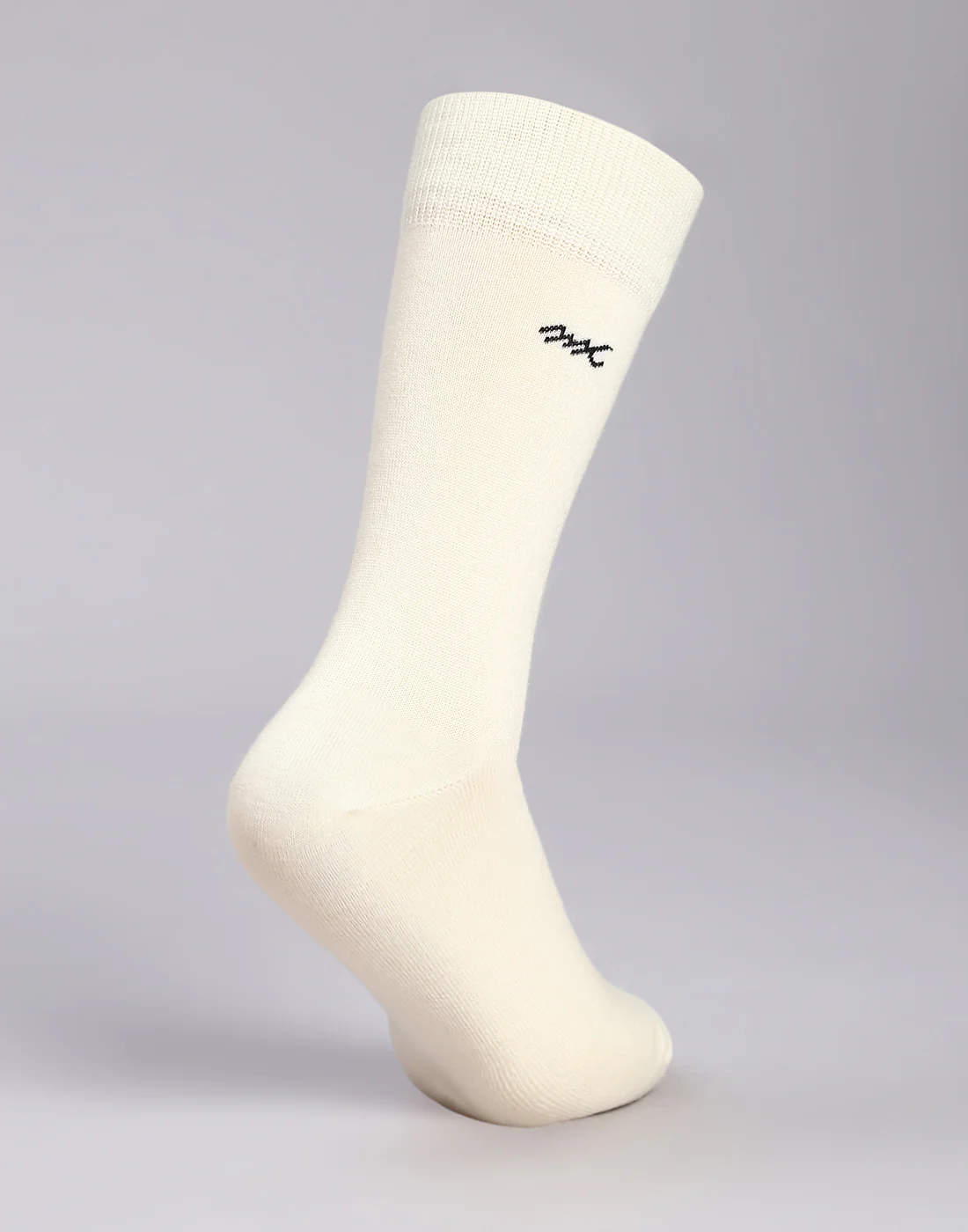 Men Cotton Blend Solid Calf Length Socks (1 Pair) - Image 4