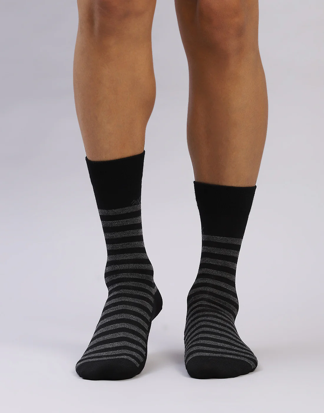 Men Cotton Blend Solid Calf Length Socks (1 Pair)