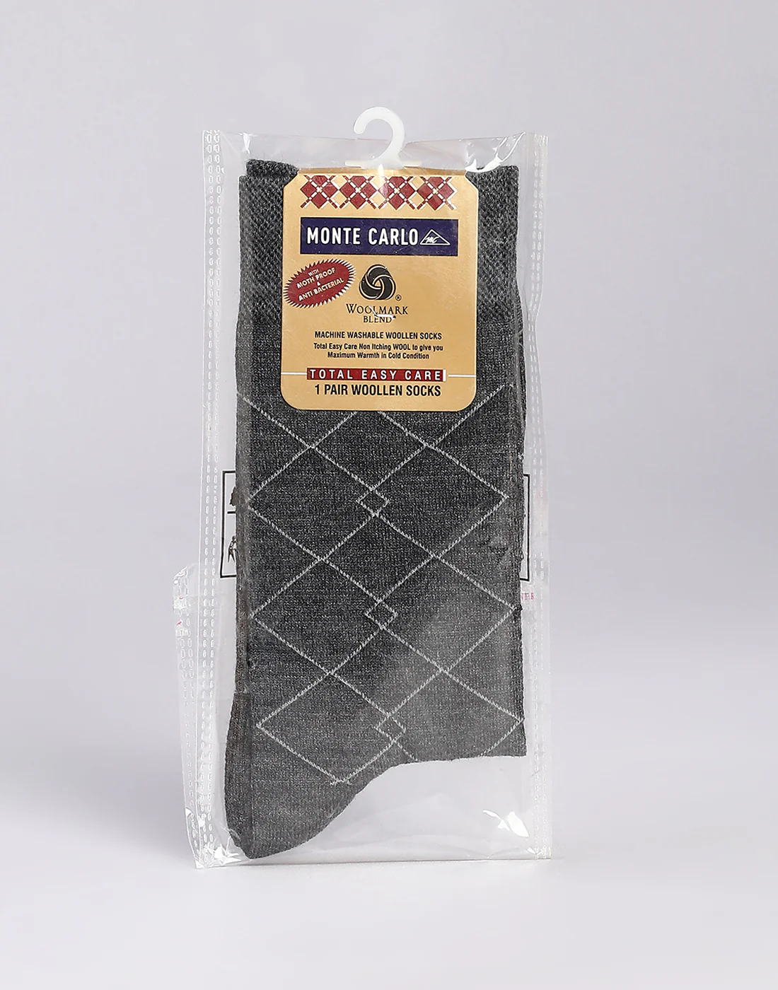 Men Cotton Blend Solid Calf Length Socks (1 Pair) - Image 5