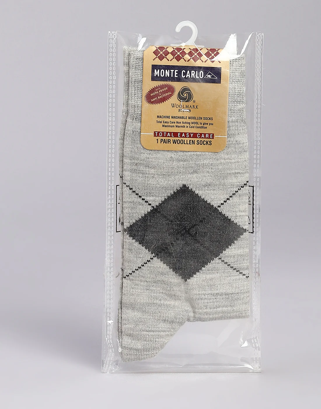 Men Cotton Blend Solid Calf Length Socks (1 Pair) - Image 5