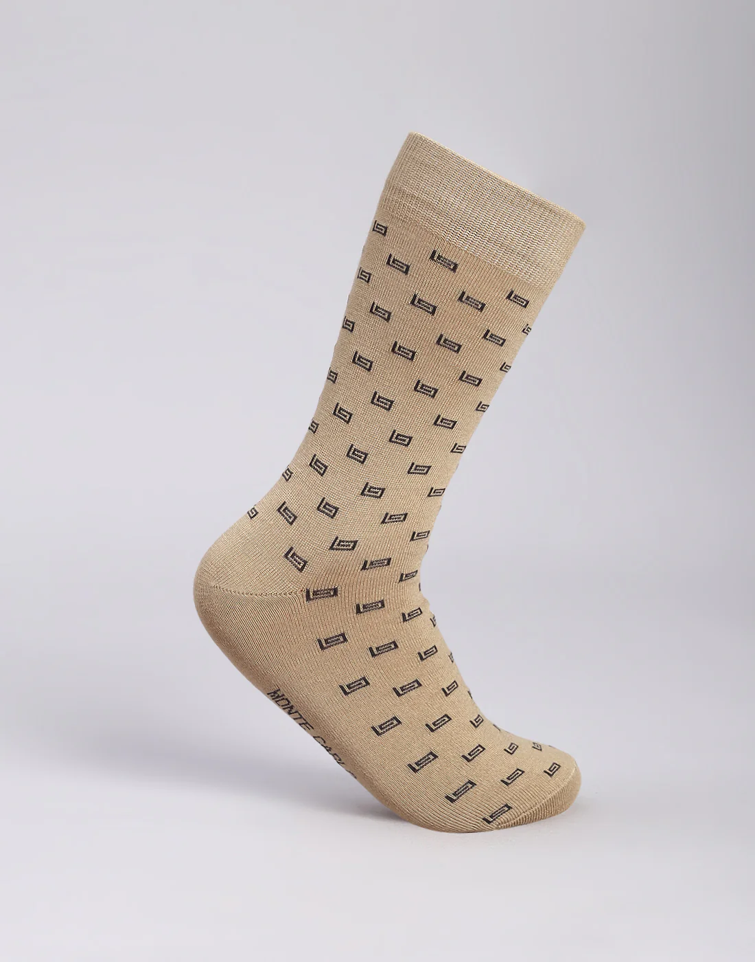 Men Cotton Blend Solid Calf Length Socks (1 Pair) - Image 3