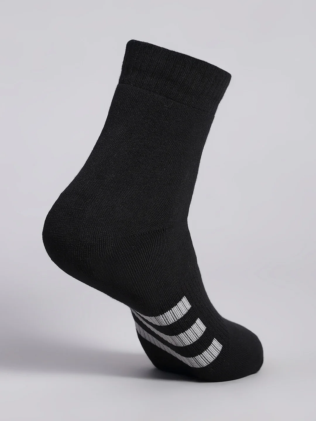 Men Cotton Blend Solid Calf Length Socks (Pack of 3) - Image 13