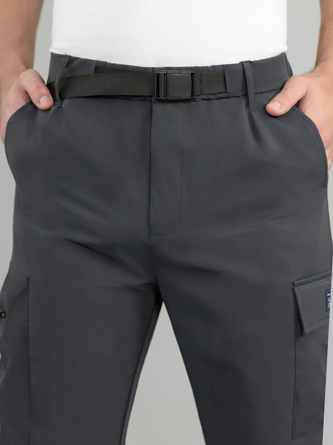 Men Dark Green Solid Regular Fit Lower - Image 6