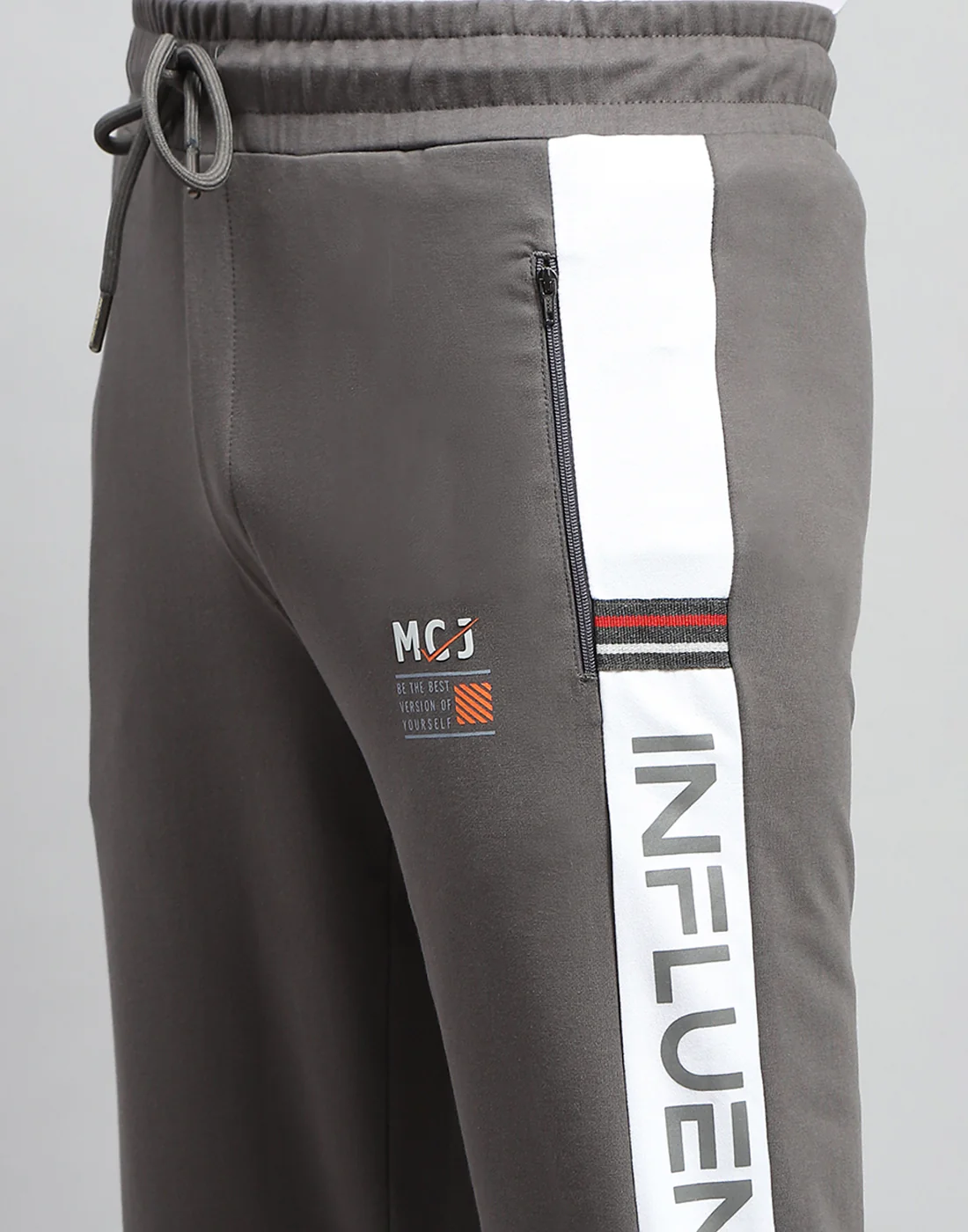 Men Dark Grey Solid Regular Fit Lower - Image 6