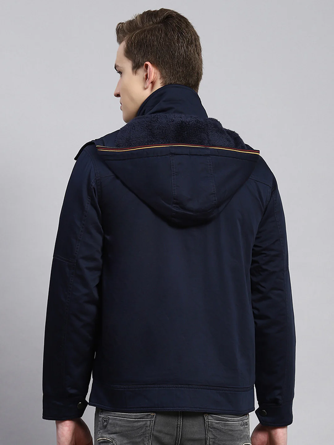 Men Denim Plain Jacket - Image 5