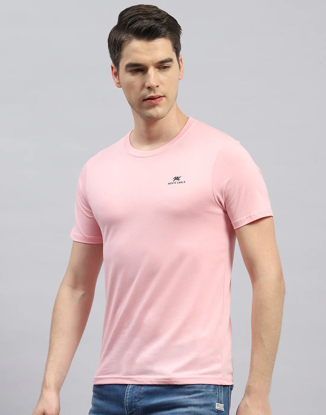 Men Green, Blue & Pink Solid Round Neck Half Sleeve T-Shirt (Pack of 3) - Image 4