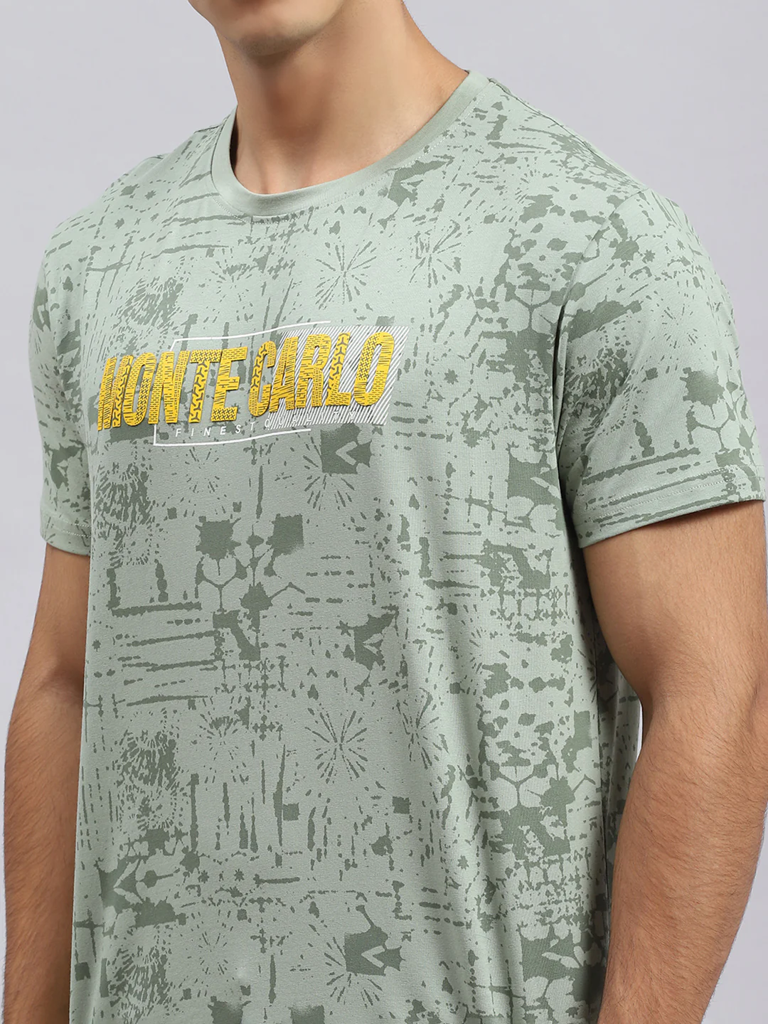 Men Green Printed T-Shirt - Image 6