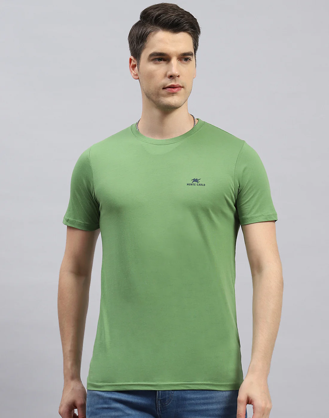 Men Green, Red & Blue Solid Round Neck Half Sleeve T-Shirt (Pack of 3) - Image 10