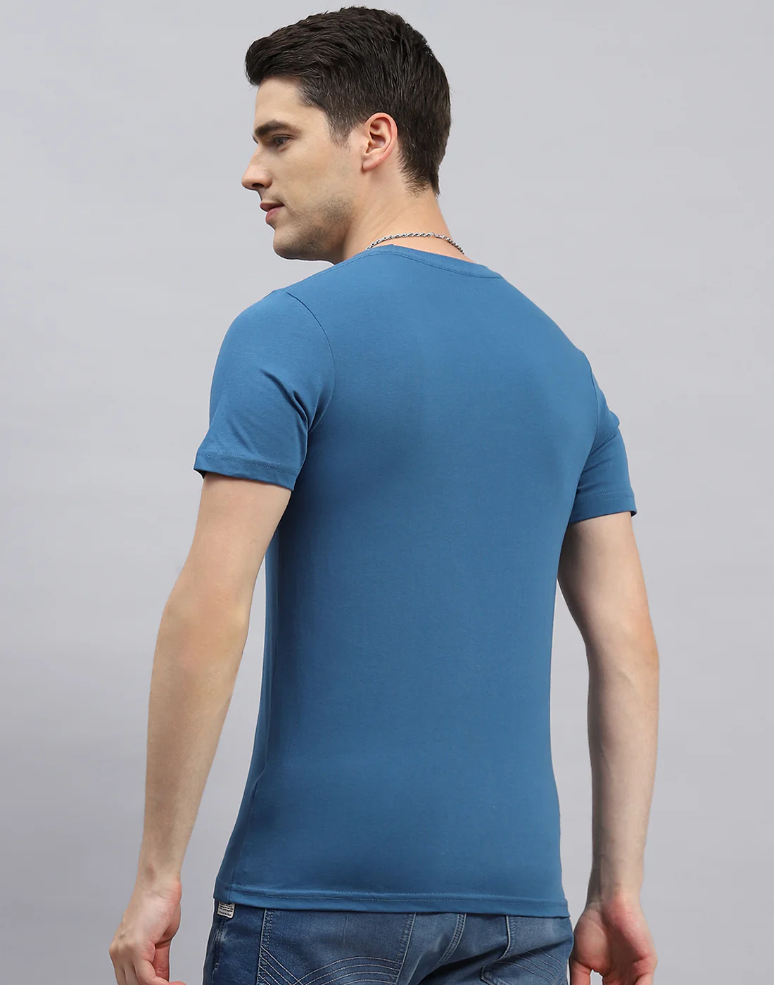 Men Green, Red & Blue Solid Round Neck Half Sleeve T-Shirt (Pack of 3) - Image 6