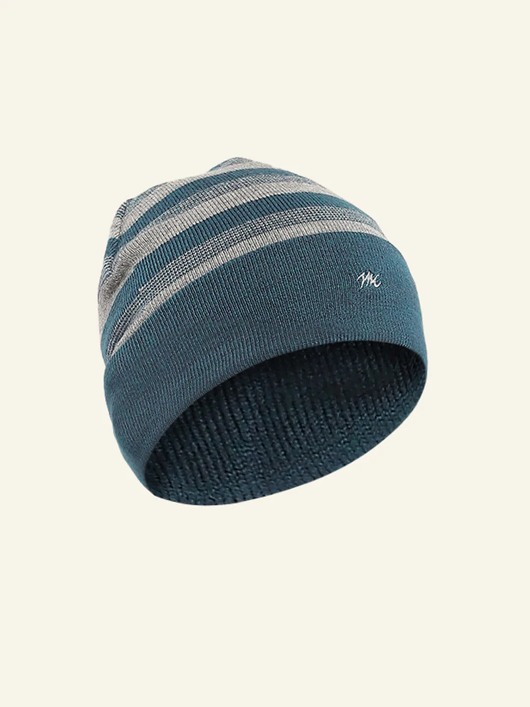 Men Green Self Design Cap - Image 2