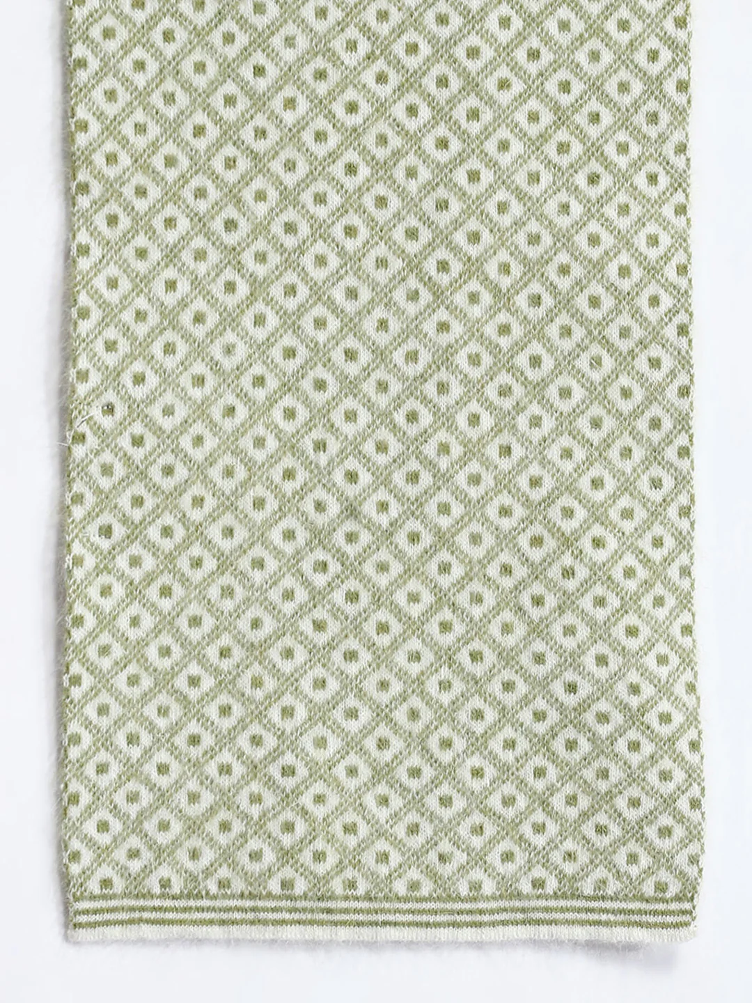 Men Green Self Design Muffler - Image 7