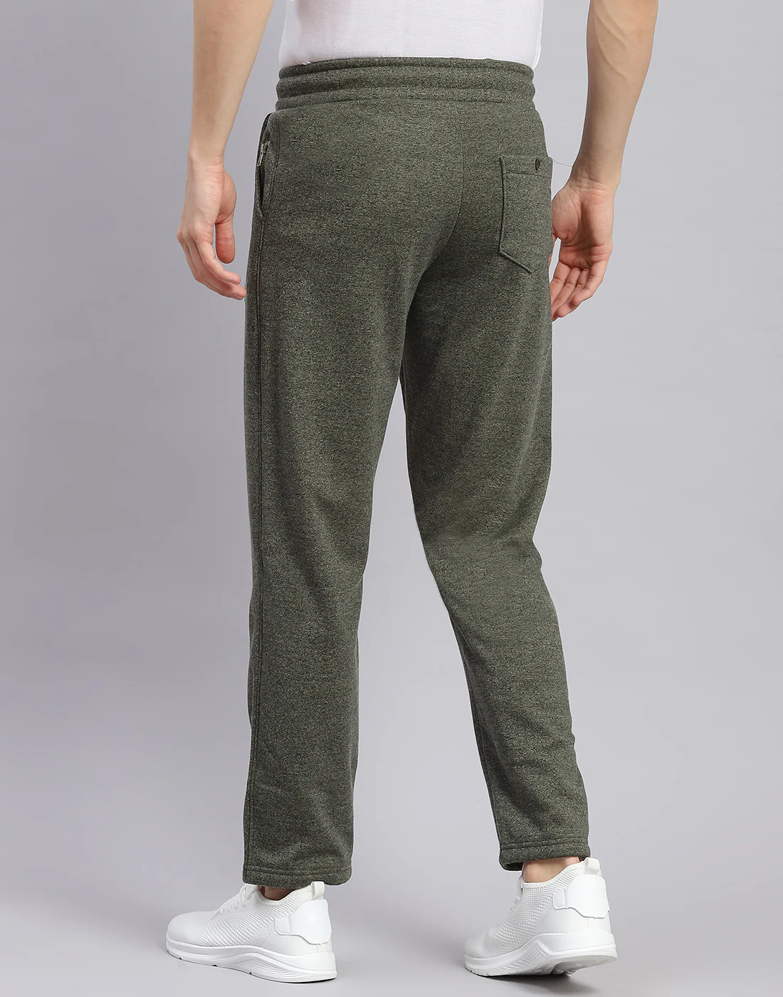 Men Green Solid Regular Fit Winter Lower - Image 5