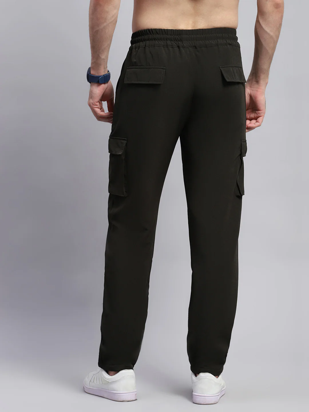 Men Green Solid Regular Fit Lower - Image 5