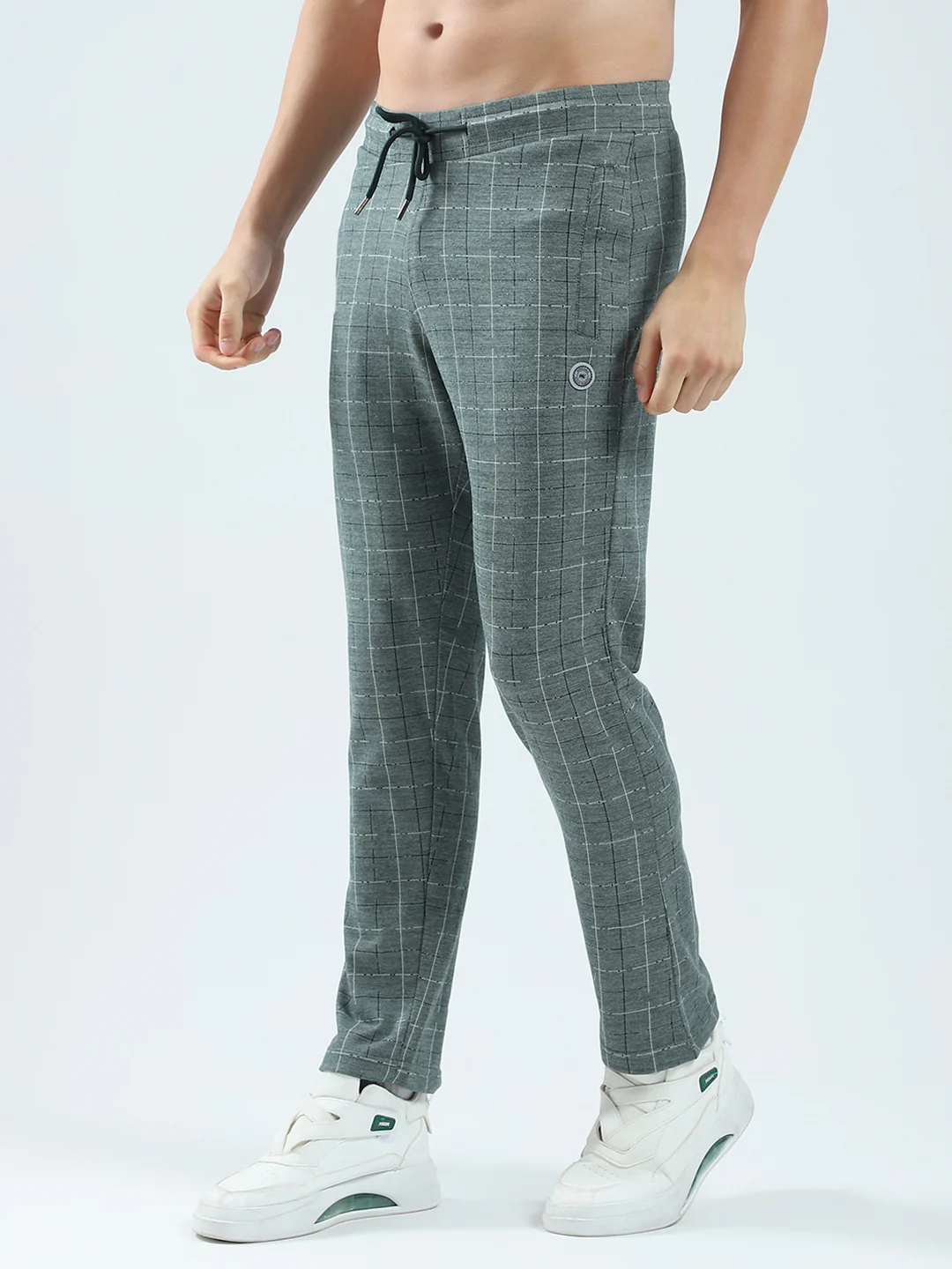 Men Green Solid Regular Fit Lower - Image 3