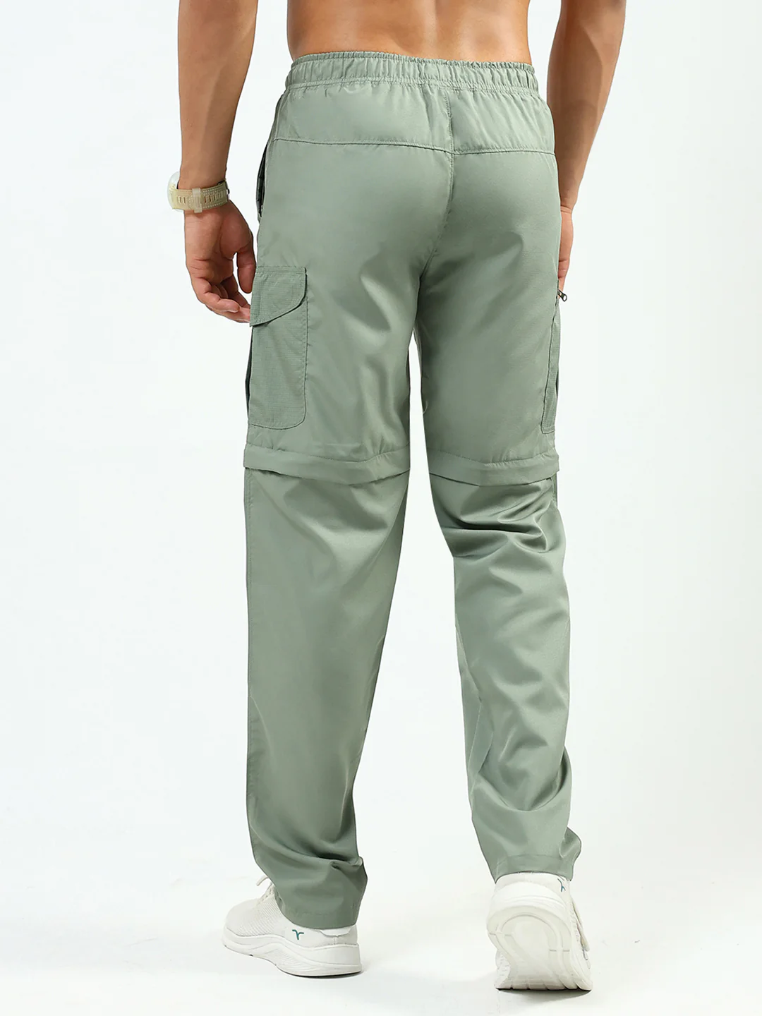 Men Green Solid Regular Fit Lower - Image 5