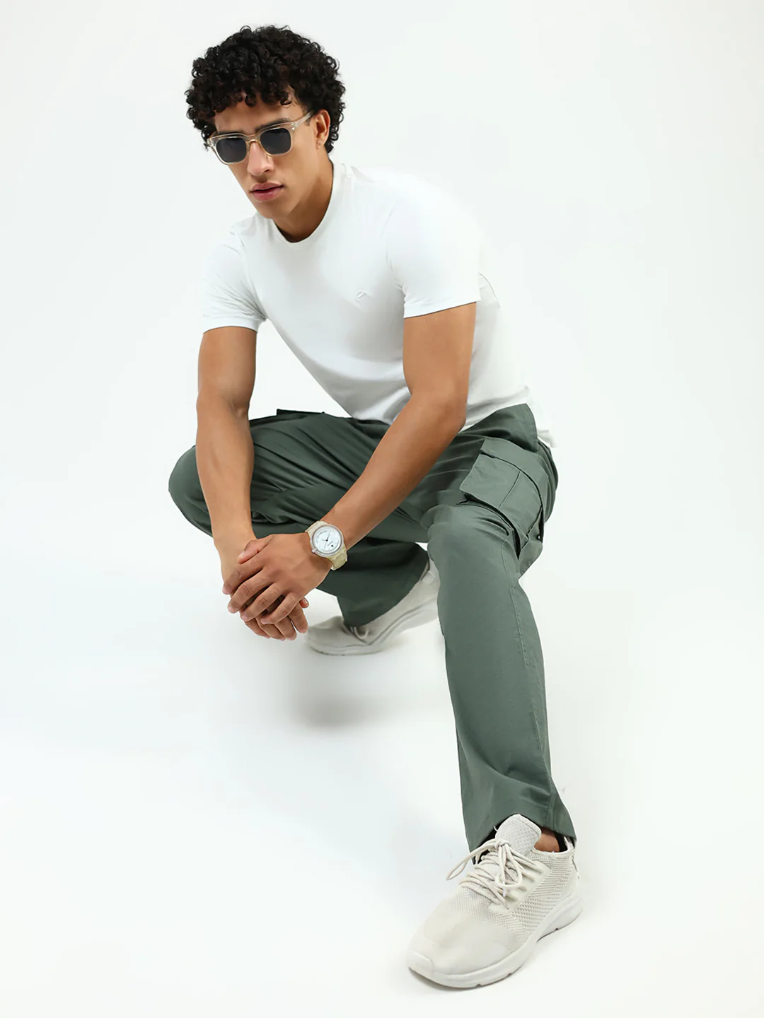 Men Green Solid Regular Fit Lower - Image 2