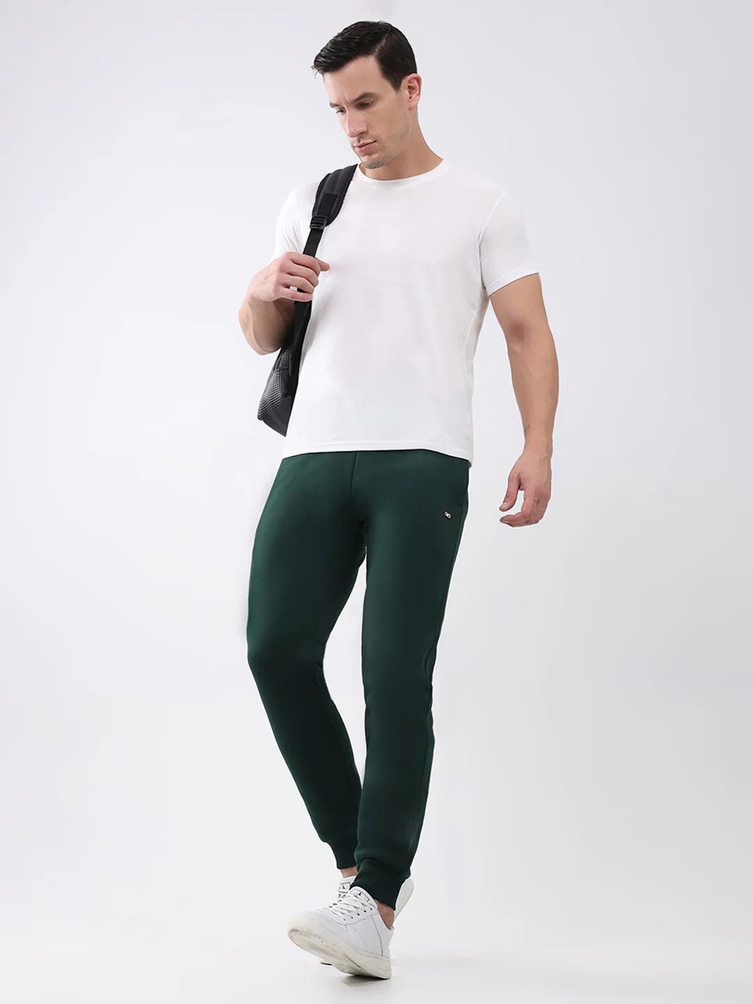 Men Green Solid Regular Fit Winter Lower - Image 2