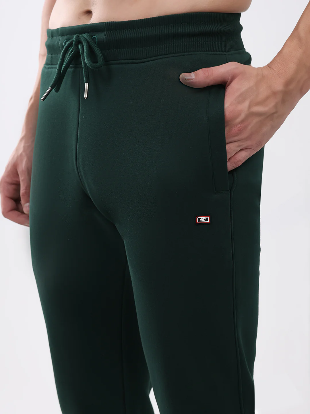 Men Green Solid Regular Fit Winter Lower - Image 6