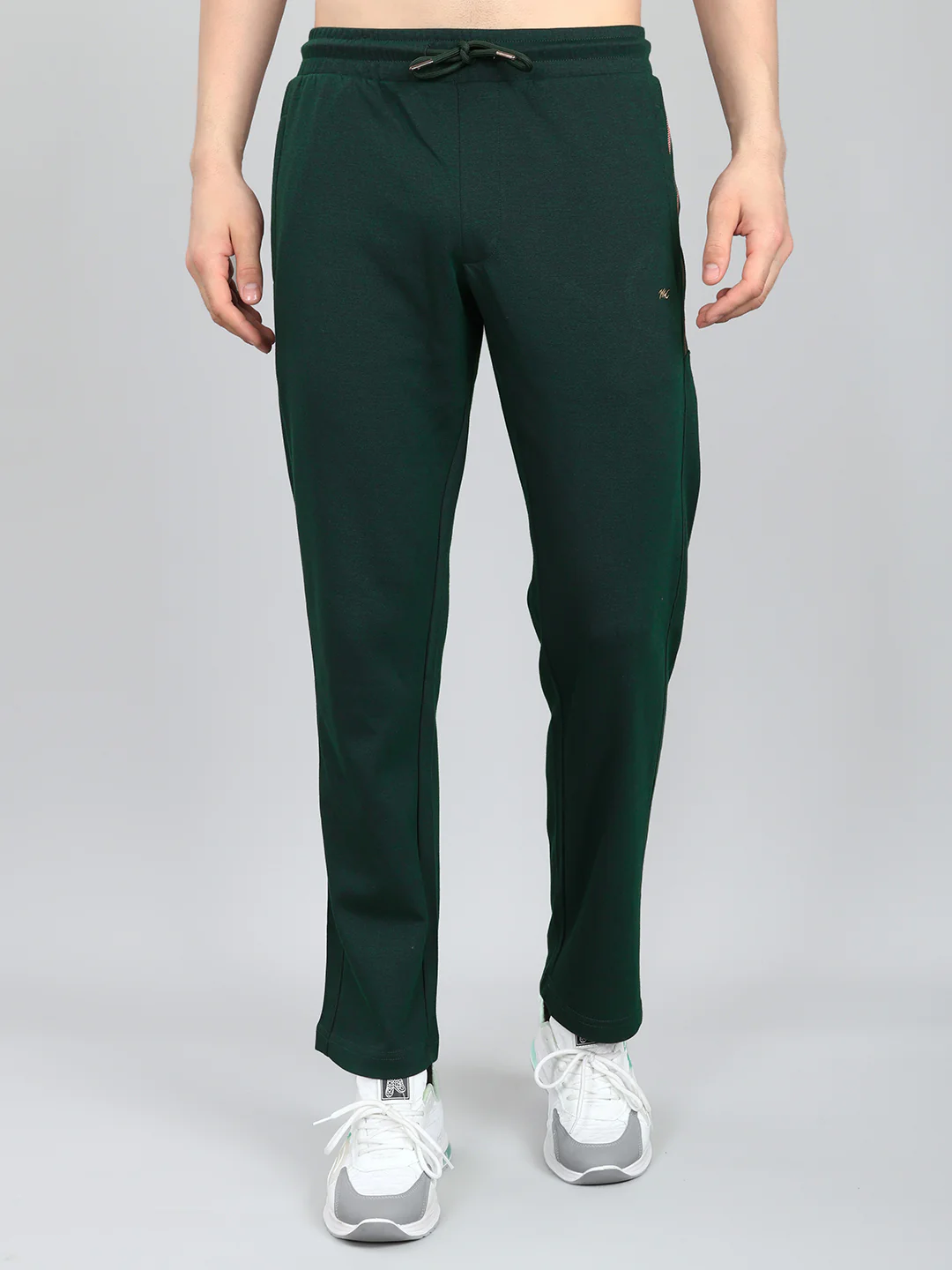 Men Green Solid Round Neck Half Sleeve Lower Set - Image 7