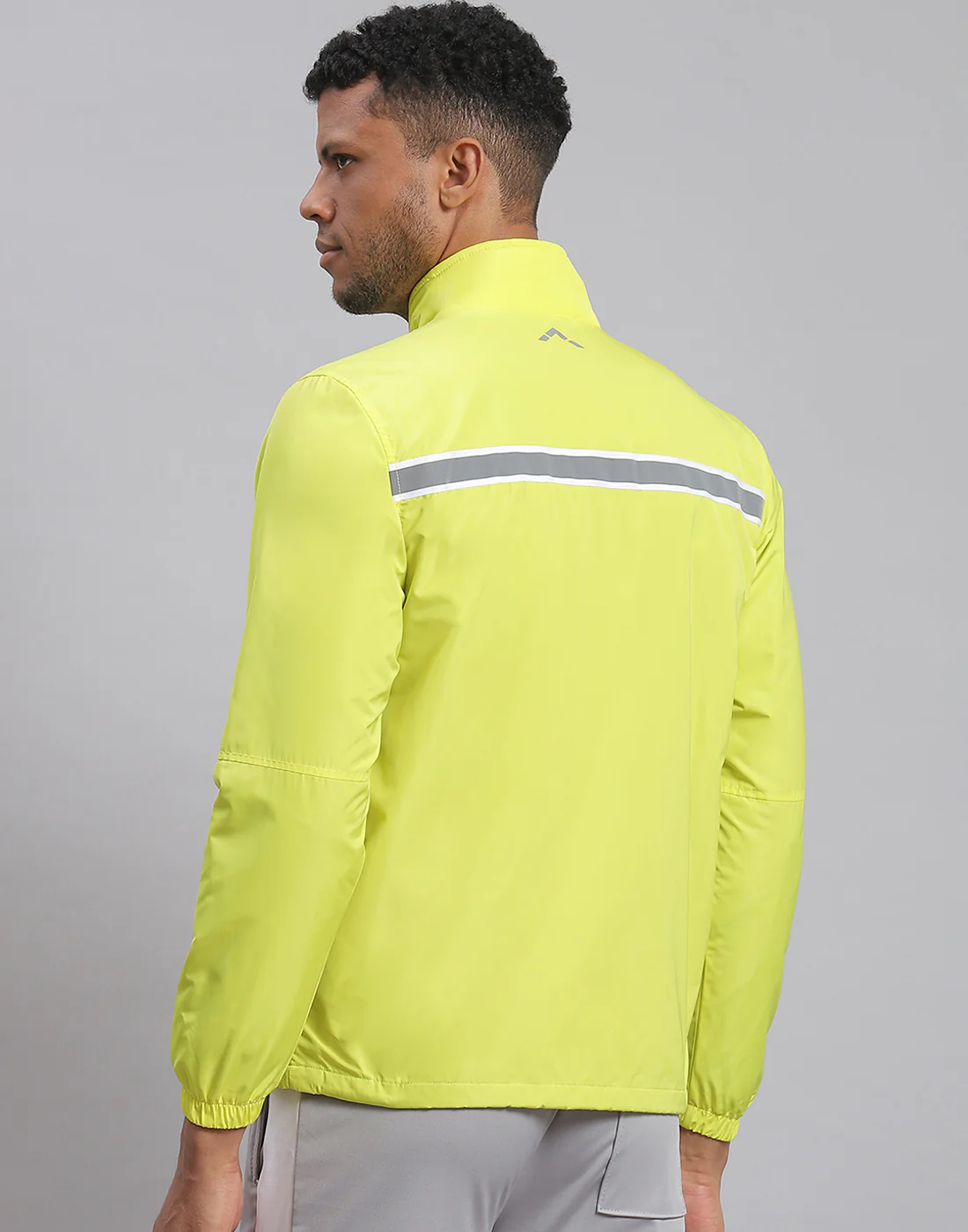 Rock.it Men Green Solid Stand Collar Full Sleeve Jacket - Image 6