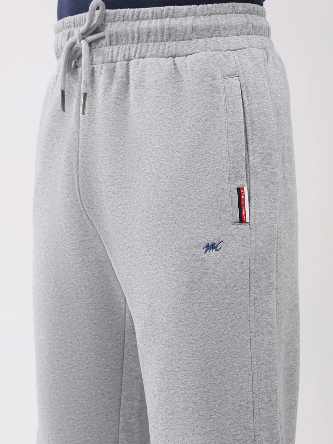 Men Grey Embroidered Collar Full Sleeve Winter Tracksuit - Image 8
