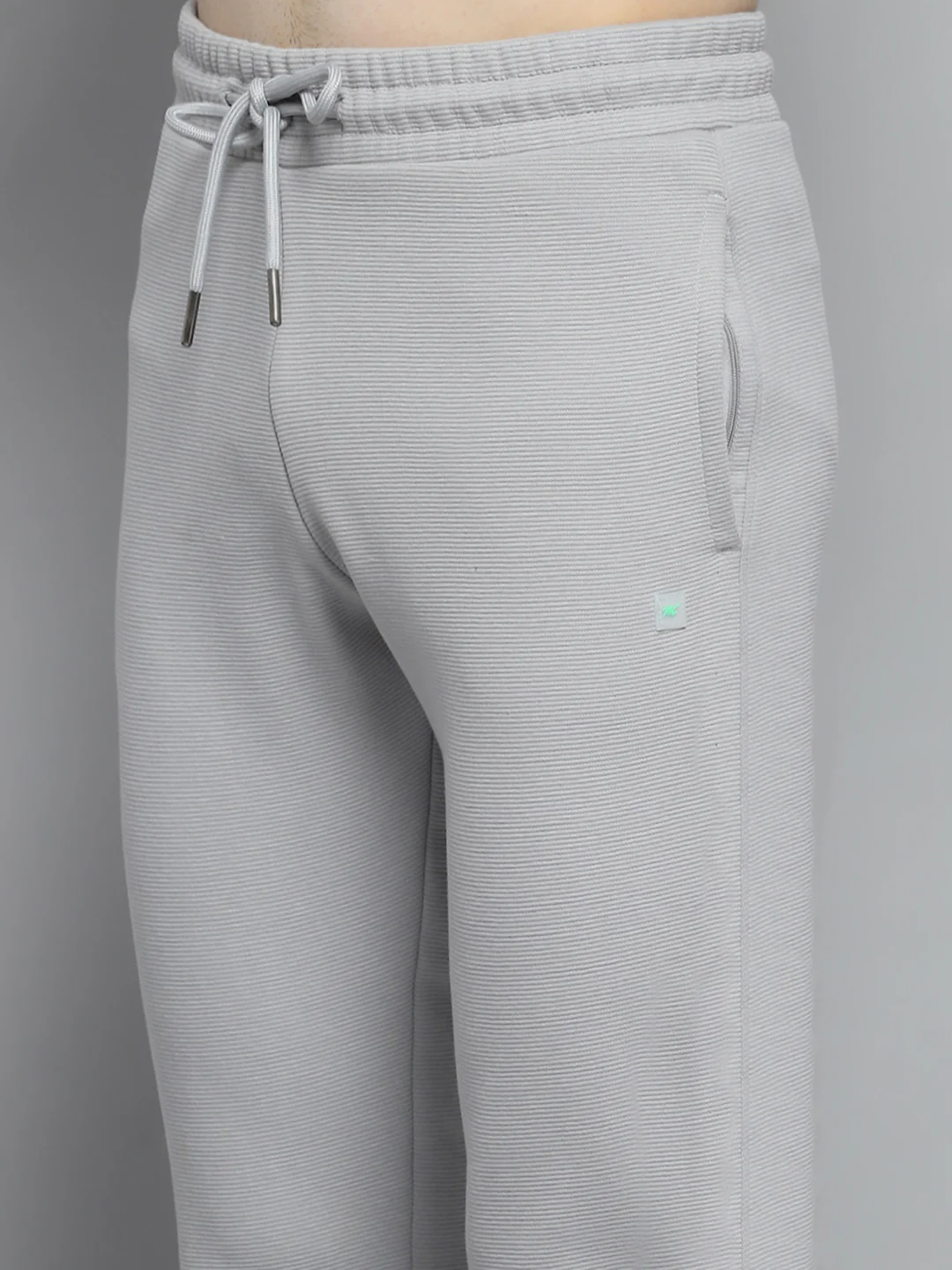 Men Grey Printed Hooded Full Sleeve Winter Tracksuit - Image 9