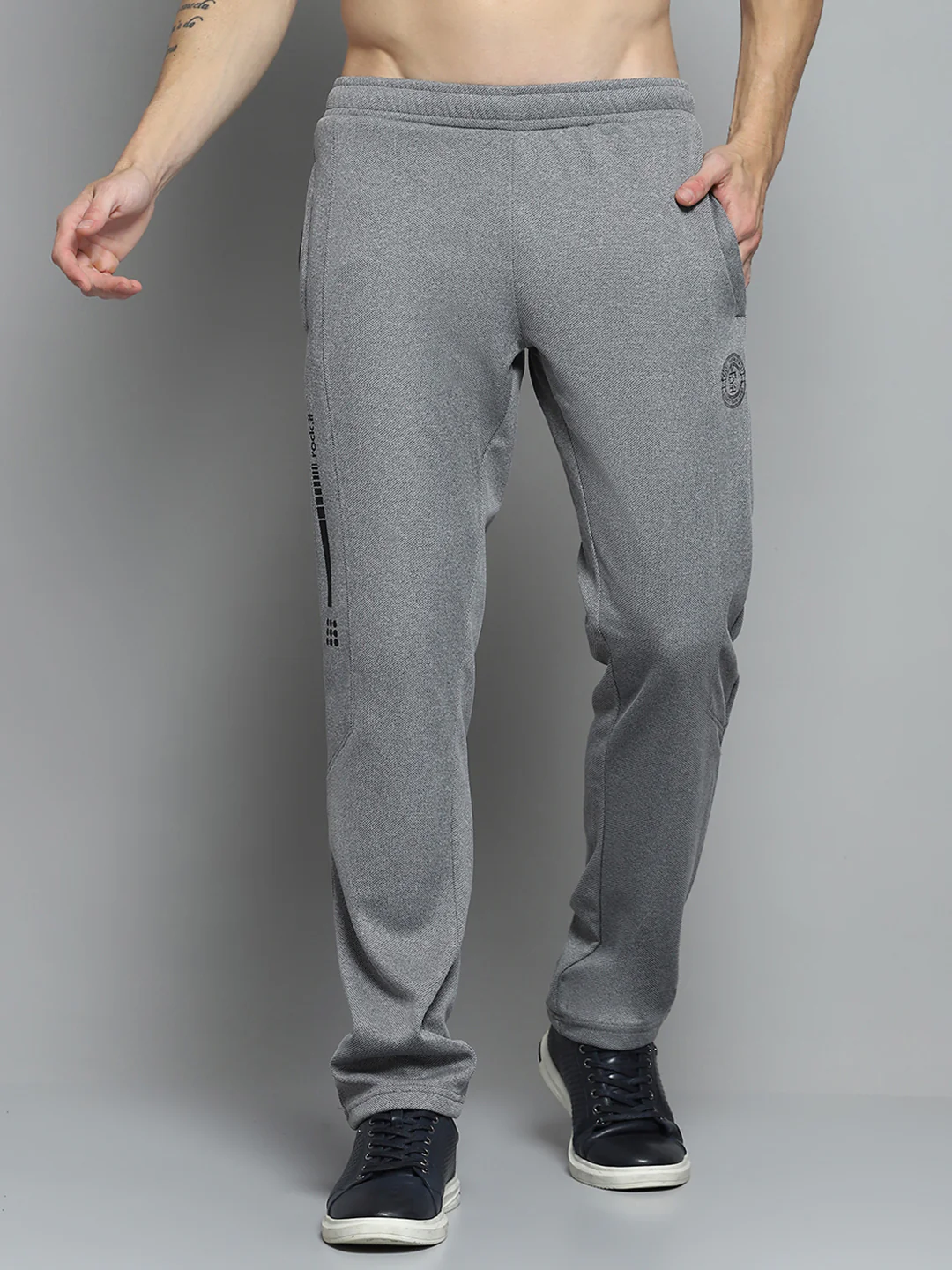 Rock.it Men Grey Printed Lower