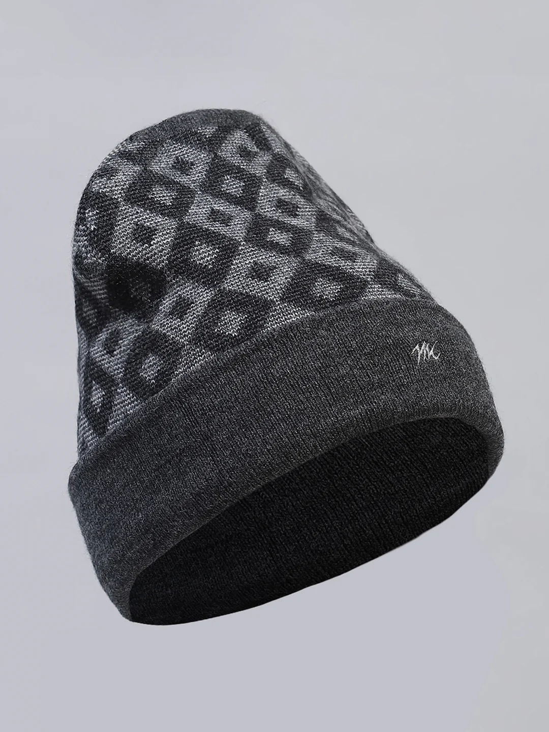 Men Grey Self Design Cap - Image 5
