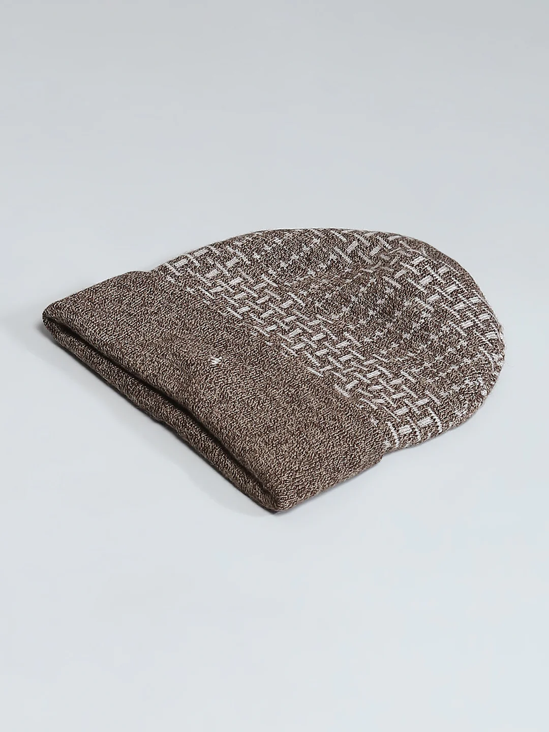 Men Grey Self Design Cap - Image 6
