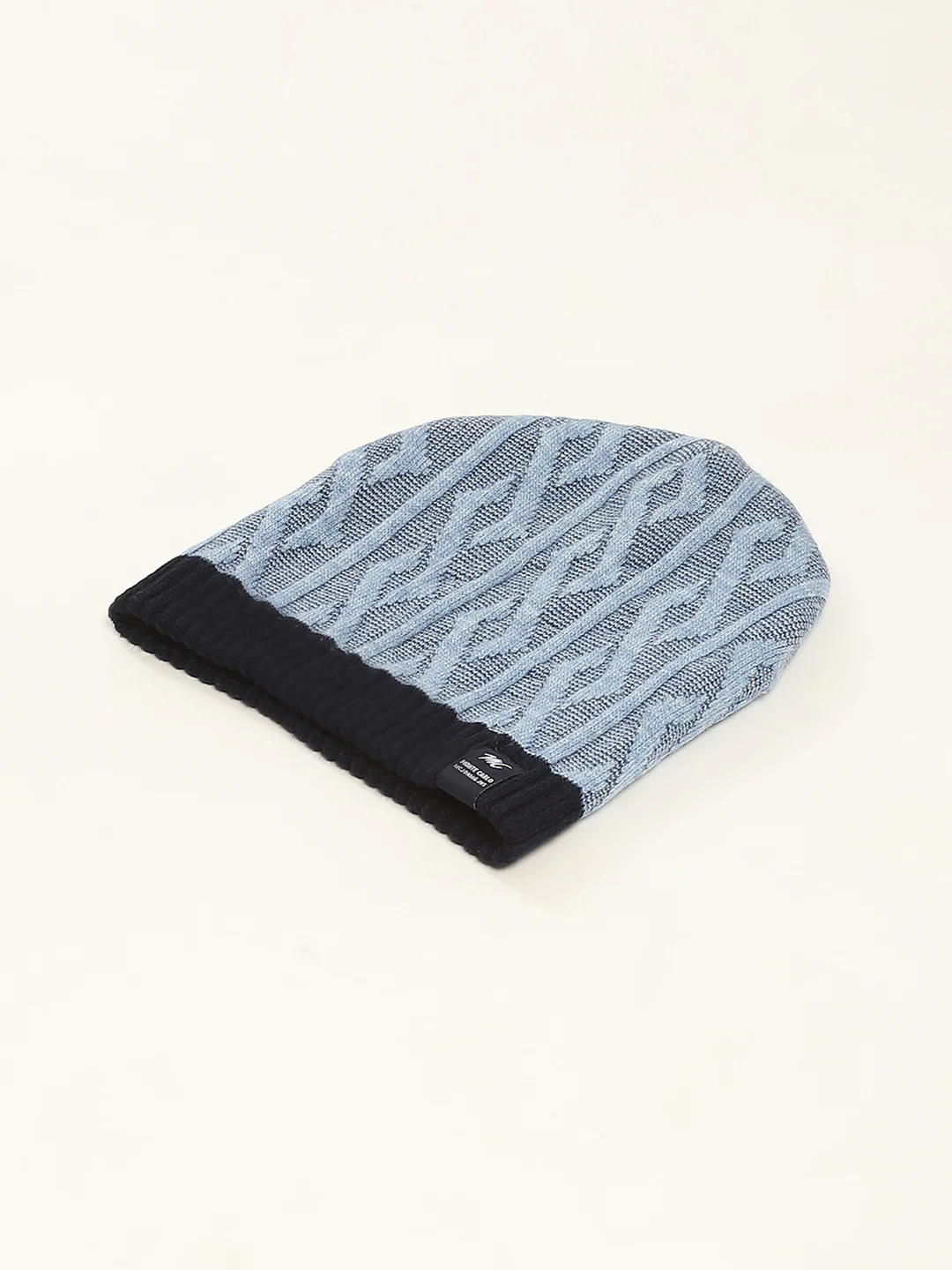 Men Grey Self Design Cap - Image 6