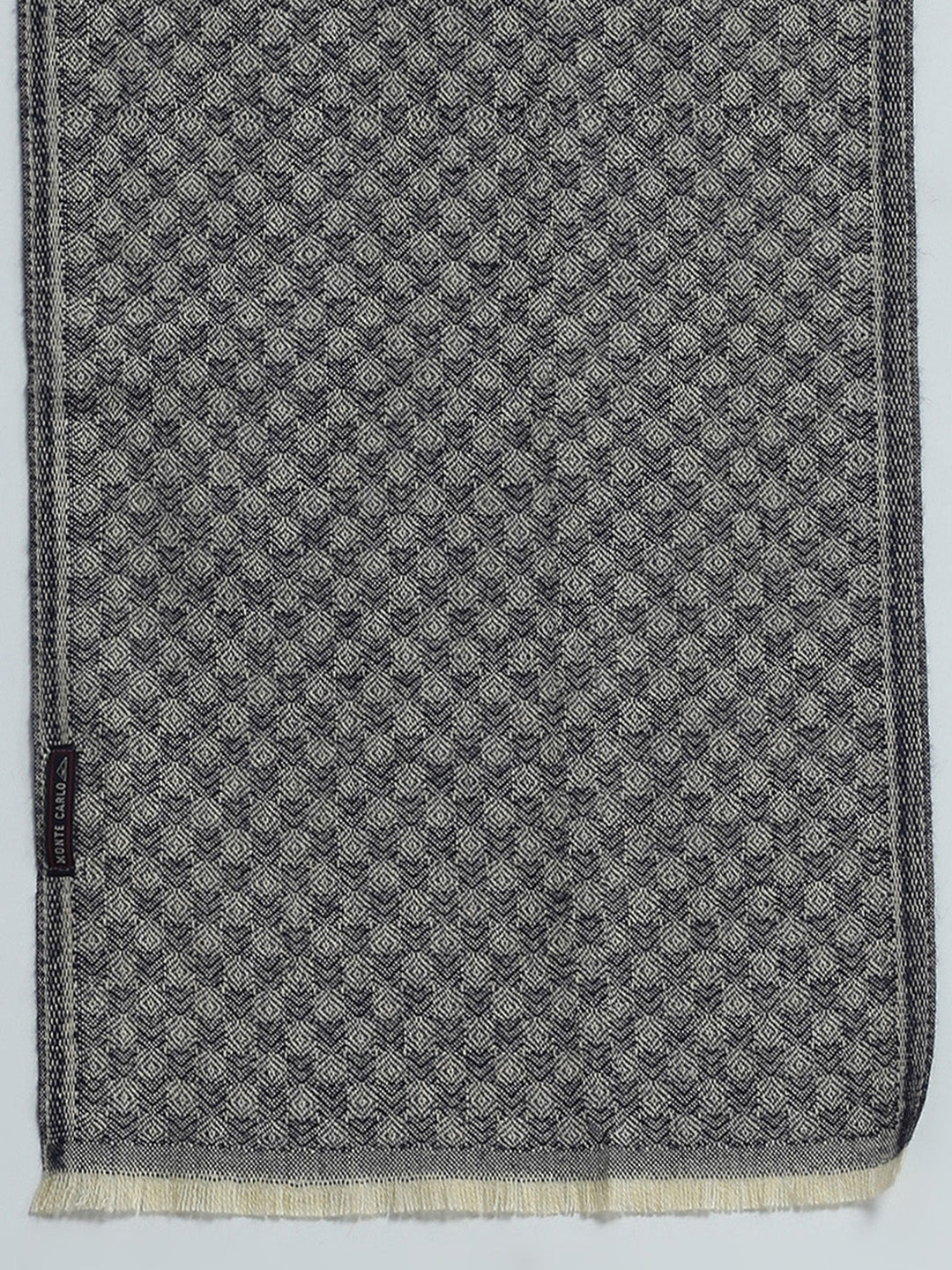 Men Grey Self Design Muffler - Image 7