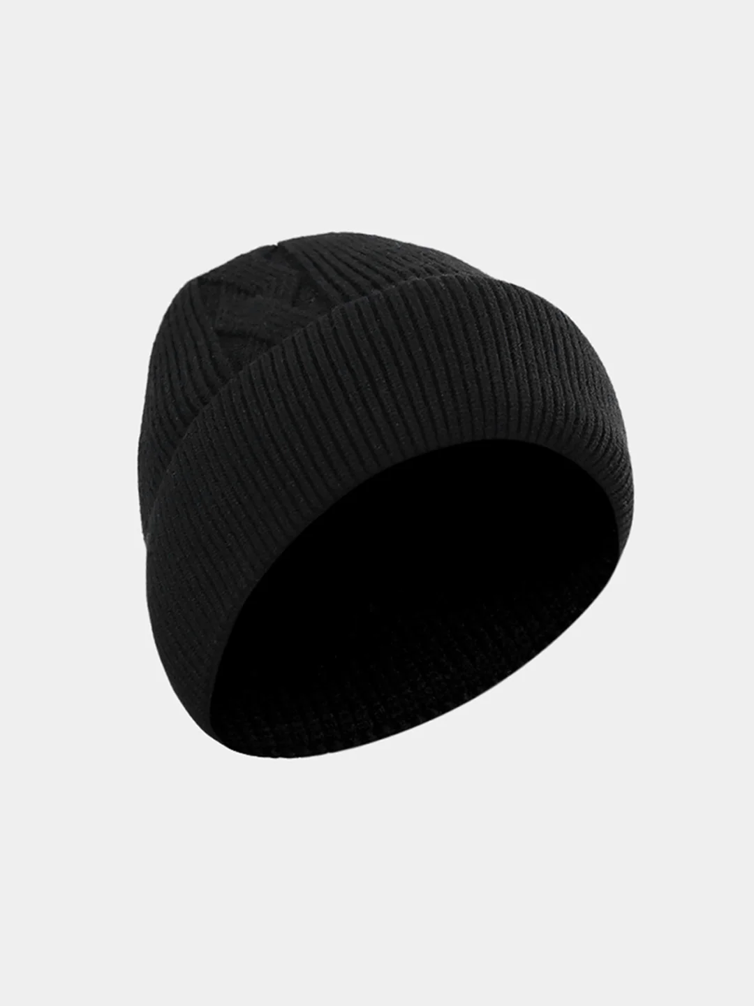 Men Grey Solid Blend Wool Cap - Image 2