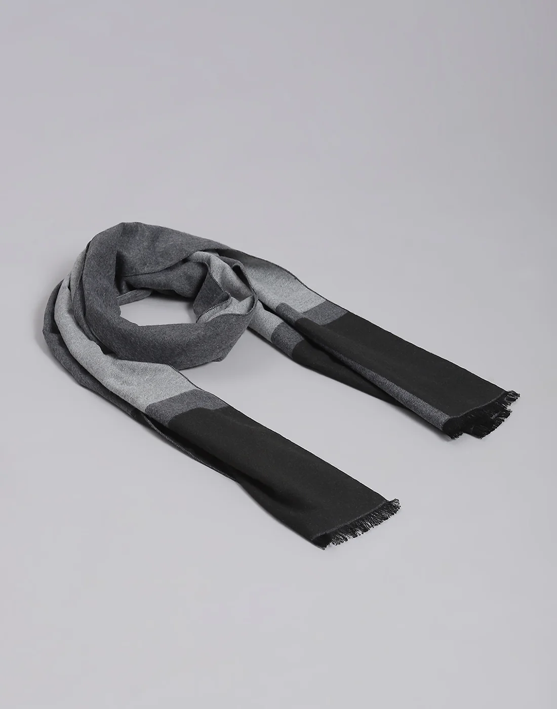 Men Grey Solid Muffler - Image 6