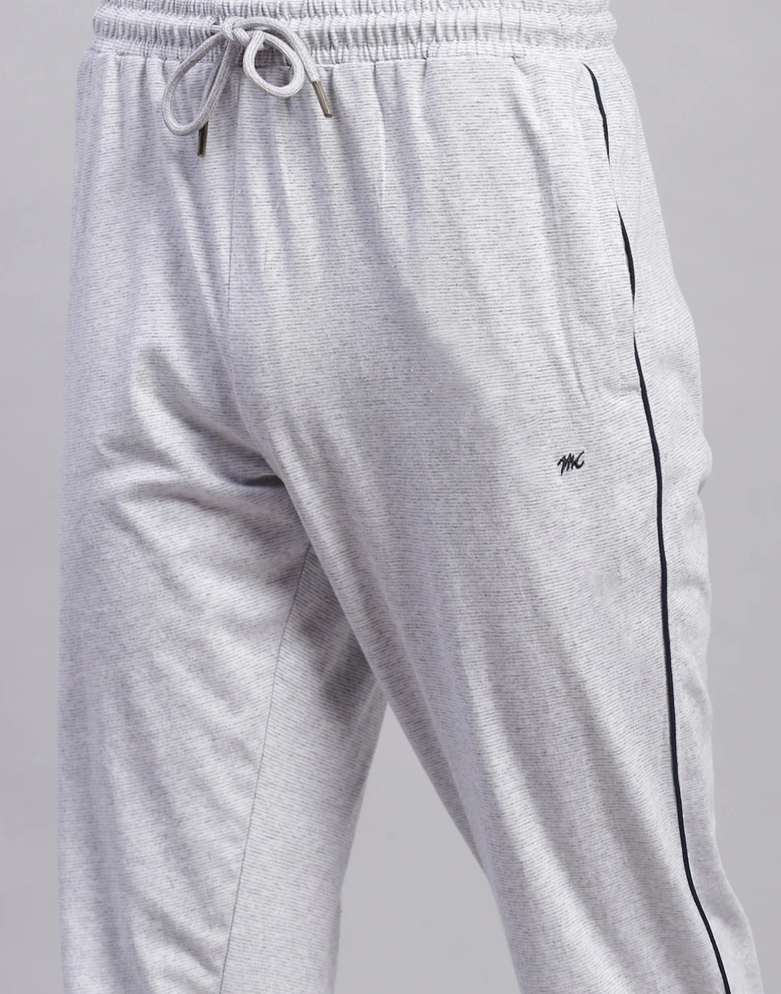 Men Grey Solid Polo Collar Half Sleeve Lower Set - Image 8