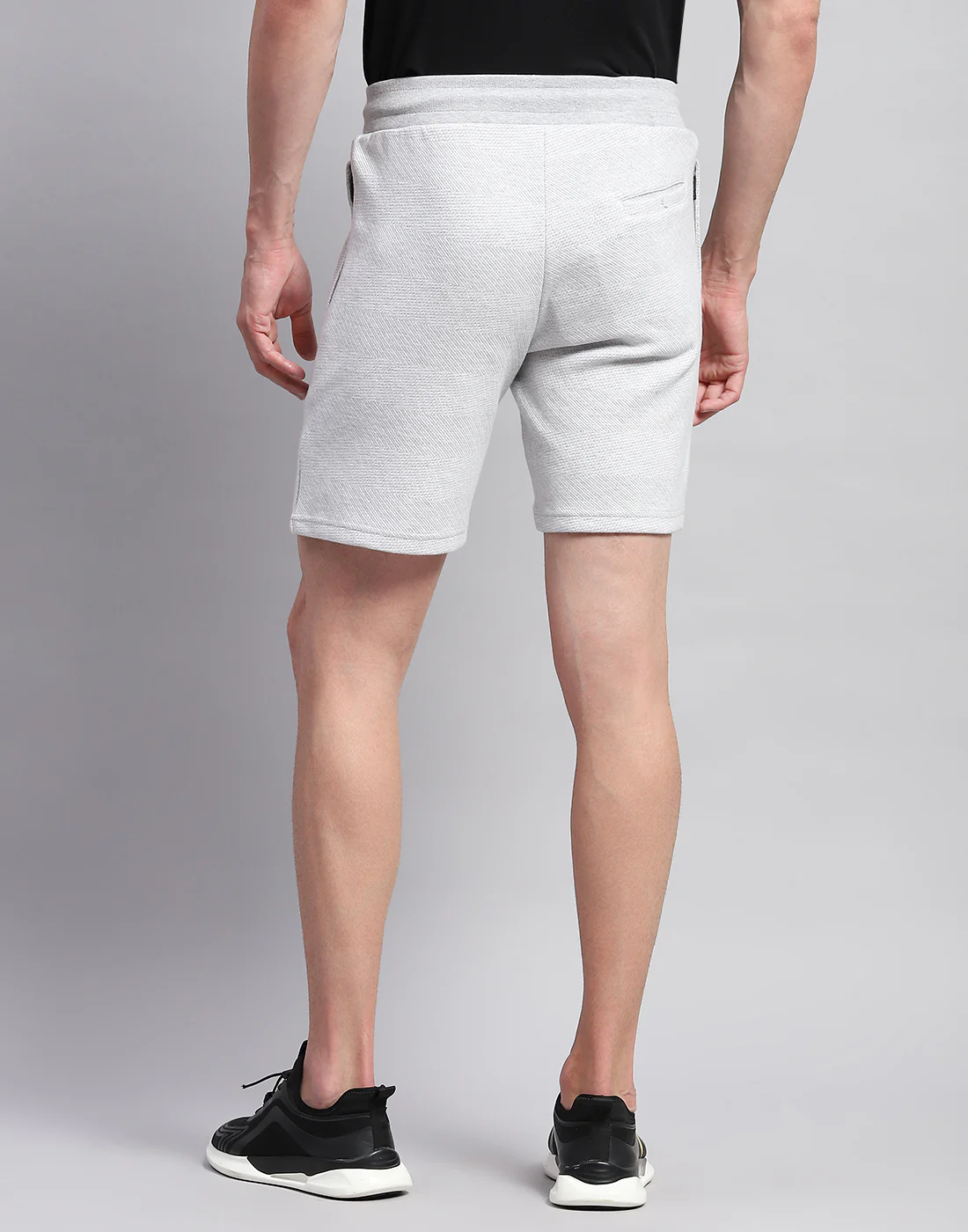 Men Grey Solid Regular Fit Bermuda - Image 5