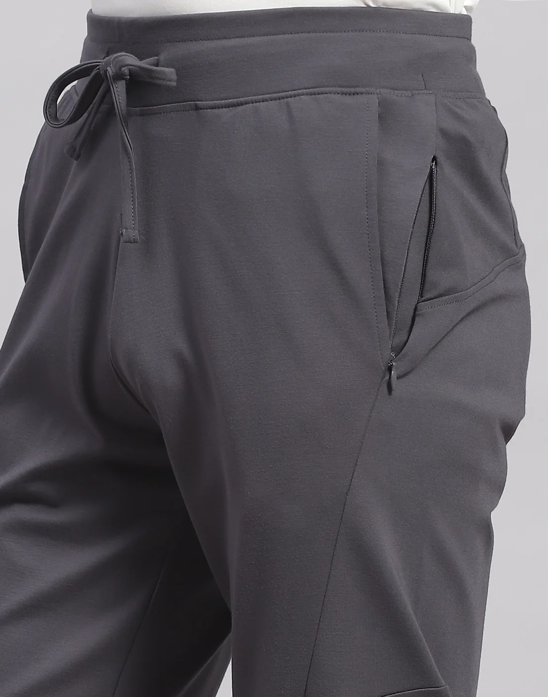 Rock.it Men Grey Solid Regular Fit Lower - Image 6