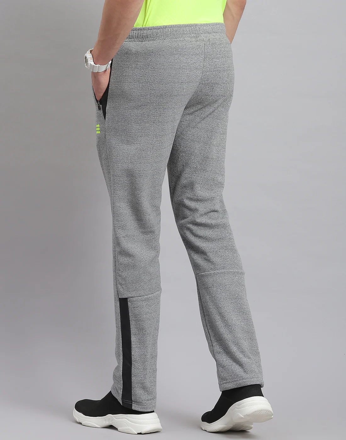 Rock.it Men Grey Solid Regular Fit Winter Lower - Image 5
