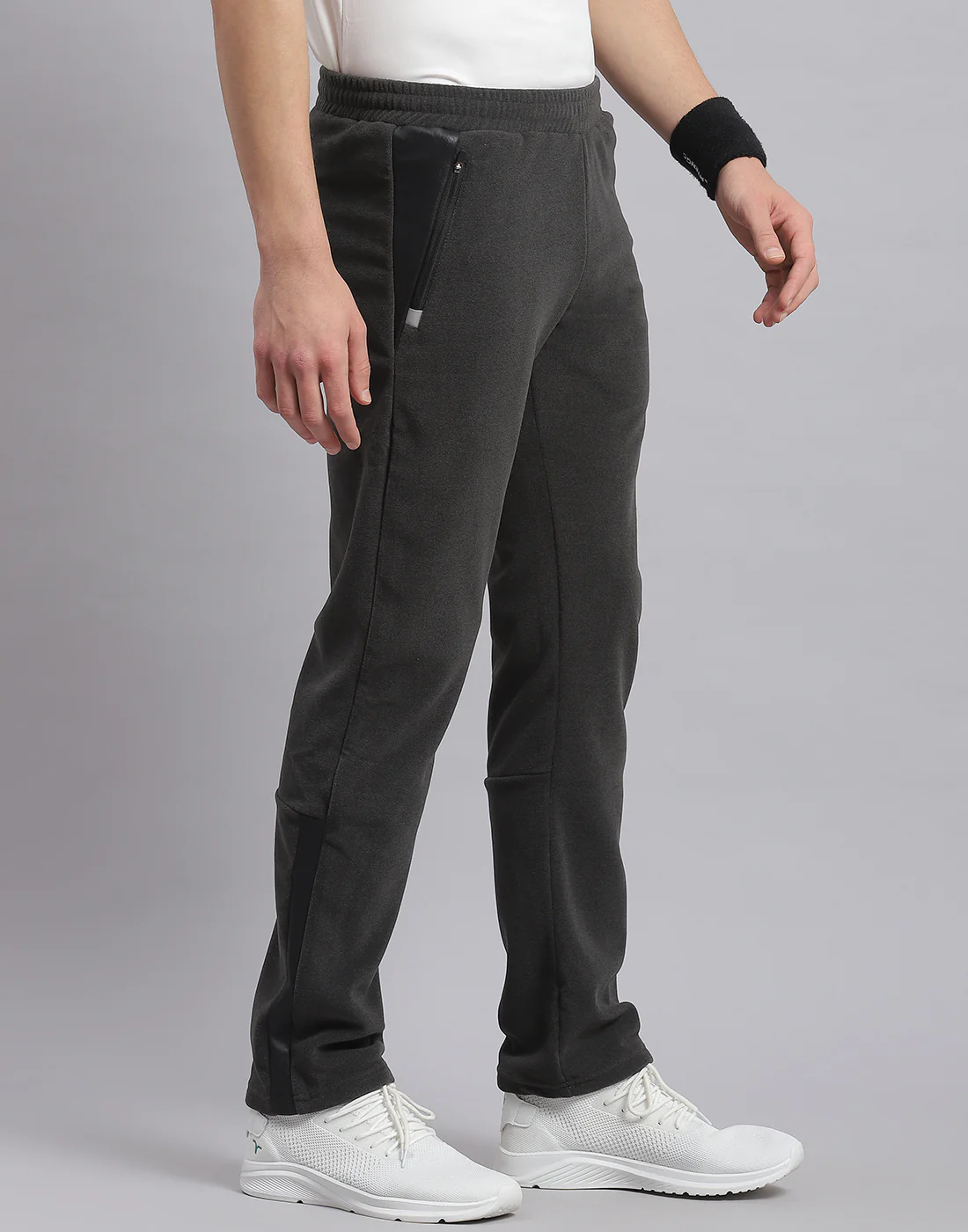 Rock.it Men Grey Solid Regular Fit Winter Lower - Image 4