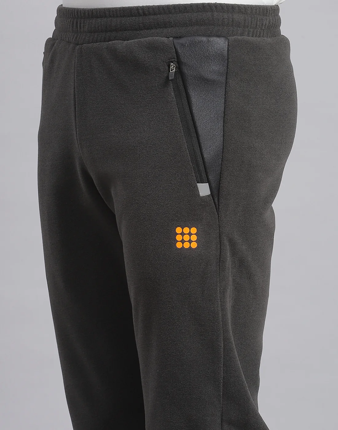 Rock.it Men Grey Solid Regular Fit Winter Lower - Image 6