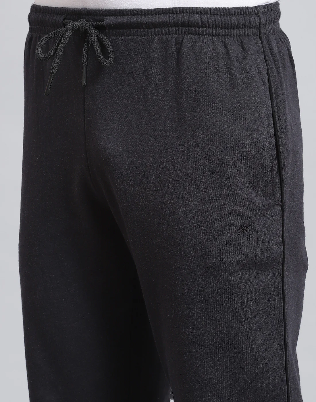 Men Grey Solid Regular Fit Winter Lower - Image 7